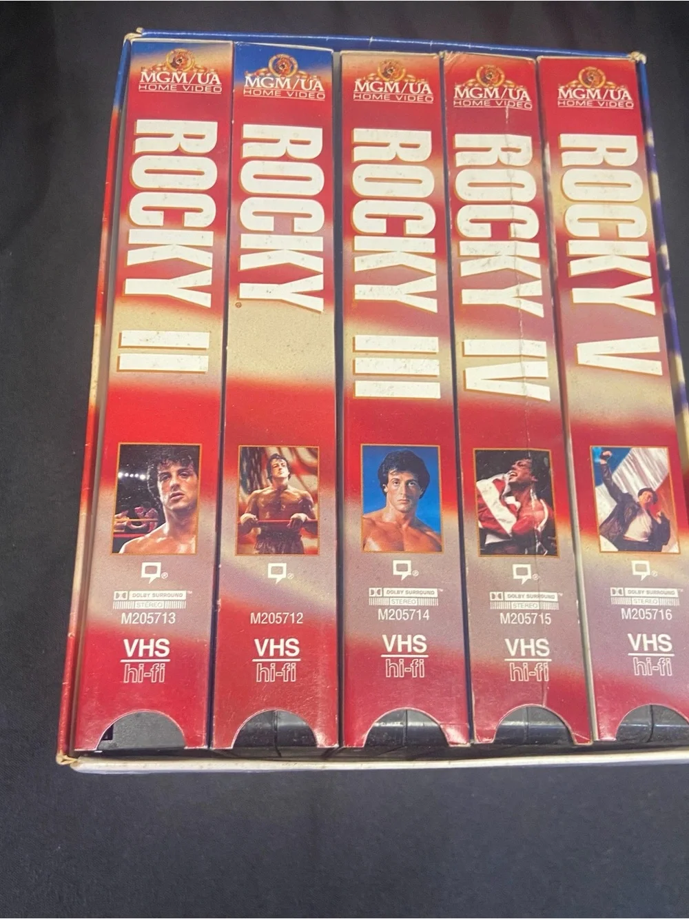Rocky VHS Box Set Red and White Rocky I-V by Rocky